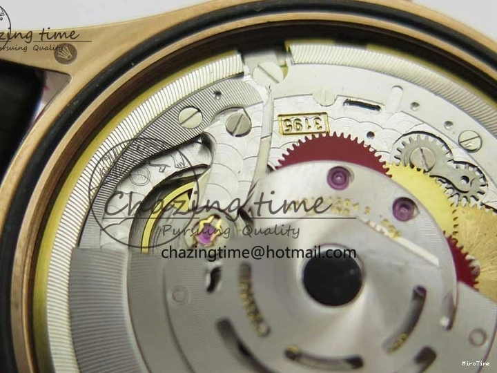 MiroTime 0320 Cellini 50535 Moonphase RG GMF Best Edition White Dial on Brown Leather Strap A Lightweight 2634